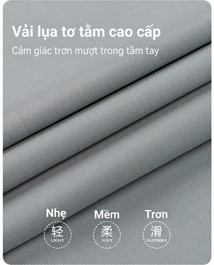 Áo Sơ Mi Dài Tay Nam Modal Lụa Tằm Màu Trắng, Xanh Dương, Xám, Hồng... chi tiết 2
