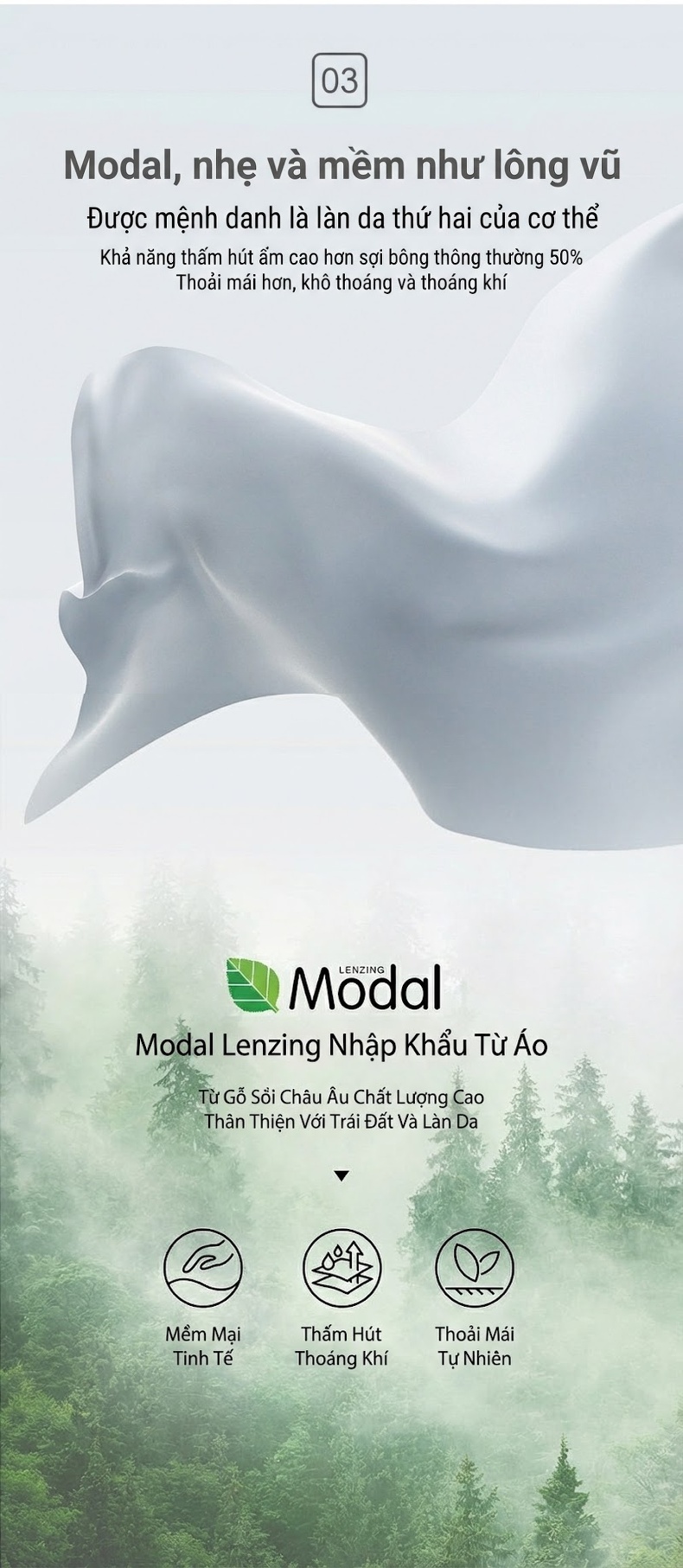Áo Sơ Mi Dài Tay Nam Modal Ôm Dáng Màu Trắng, Hồng, Xanh Dương, Xám... chi tiết 5