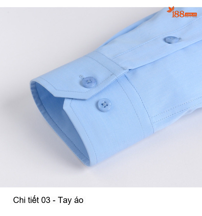 Áo Sơ Mi Dài Tay Nam Ôm Dáng Lụa Tằm Không Nhăn Màu Xanh Dương, Xám, Trắng, Xám Xanh Lá chi tiết 22