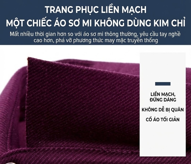 Áo Sơ Mi Nam Cashmere Lông Cừu Dài Tay Màu Đen, Xám, Tím, Xanh Navy... chi tiết 23