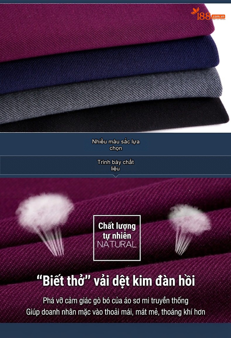 Áo Sơ Mi Nam Cashmere Lông Cừu Dài Tay Màu Đen, Xám, Tím, Xanh Navy... chi tiết 20