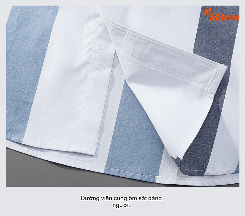 Áo Sơ Mi Nam Cotton Dài Tay Ô Vuông Kiểu Công Sở Màu Xanh Lá, Xanh Dương, Xám, Trắng... chi tiết 21