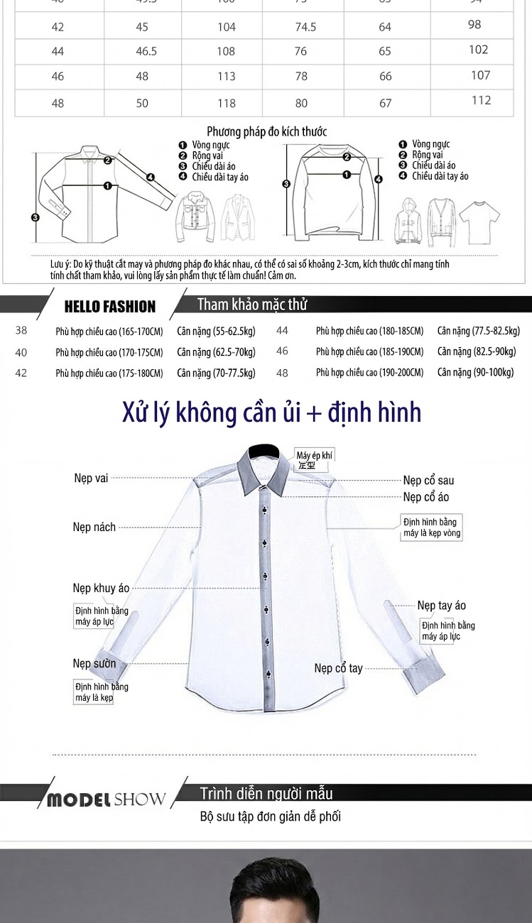 Áo Sơ Mi Nam Cotton In Họa Tiết Kỹ Thuật Số Tay Dài Form Ôm Màu Đen, Trắng chi tiết 3