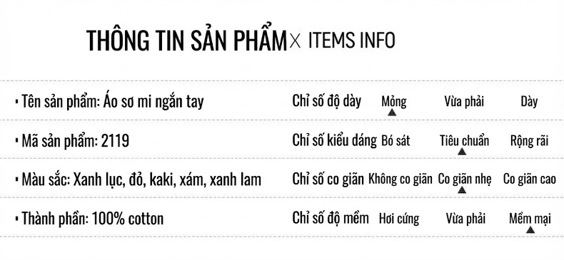 Áo Sơ Mi Nam Cotton Ngắn Tay Chống Nhăn Màu Xanh, Hồng, Xám chi tiết 5