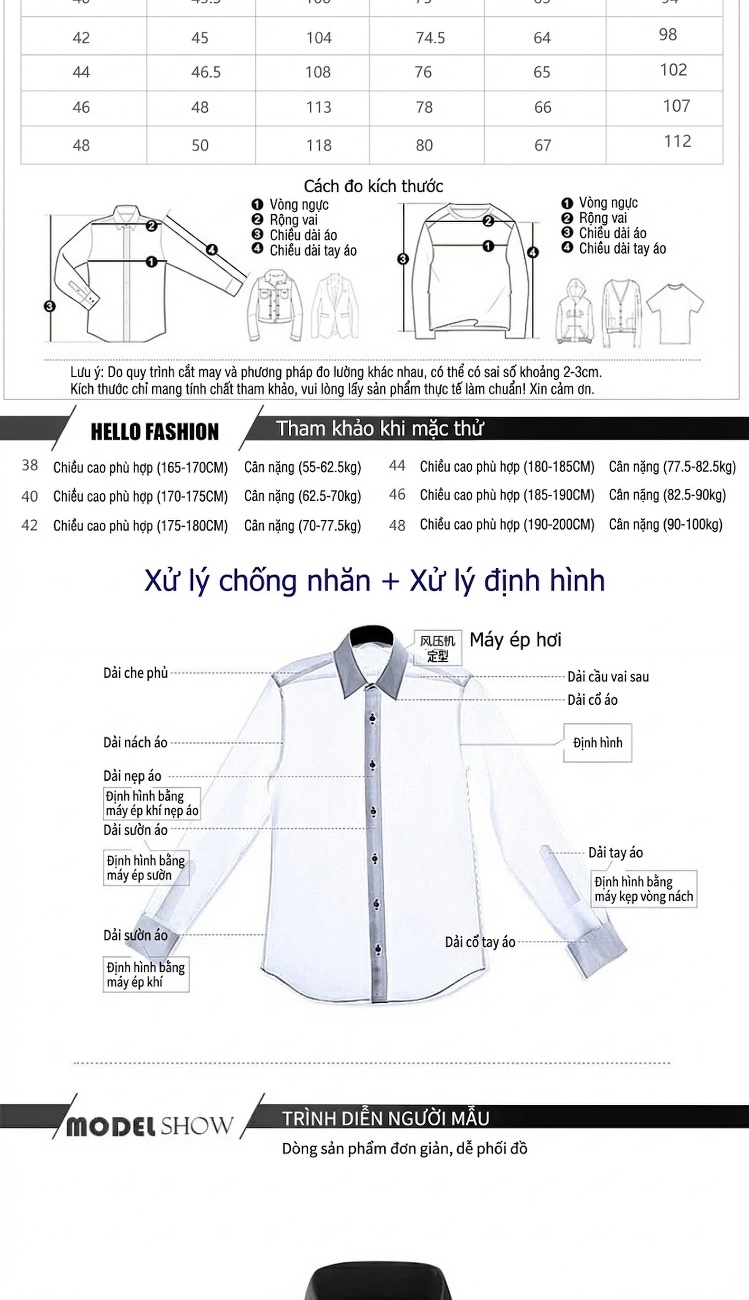 Áo Sơ Mi Nam Cotton Tay Dài Phối Chữ Vai Màu Đen, Trắng chi tiết 3