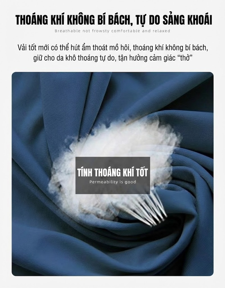 Áo Sơ Mi Nam Cotton Tay Ngắn Kẻ Sọc Thoáng Mát Màu Trắng, Xanh Dương, Nâu, Xám... chi tiết 6