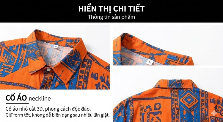 Áo Sơ Mi Nam Dài Tay In Họa Tiết Phong Cách Âu Mỹ chi tiết 7