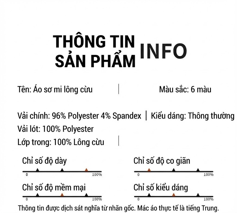 Áo Sơ Mi Nam Dài Tay Kẻ Sọc Lót Lông Cừu Giữ Ấm Phong Cách Doanh Nhân Màu Đỏ, Xanh Navy, Xanh Da Trời, Xám... chi tiết 8