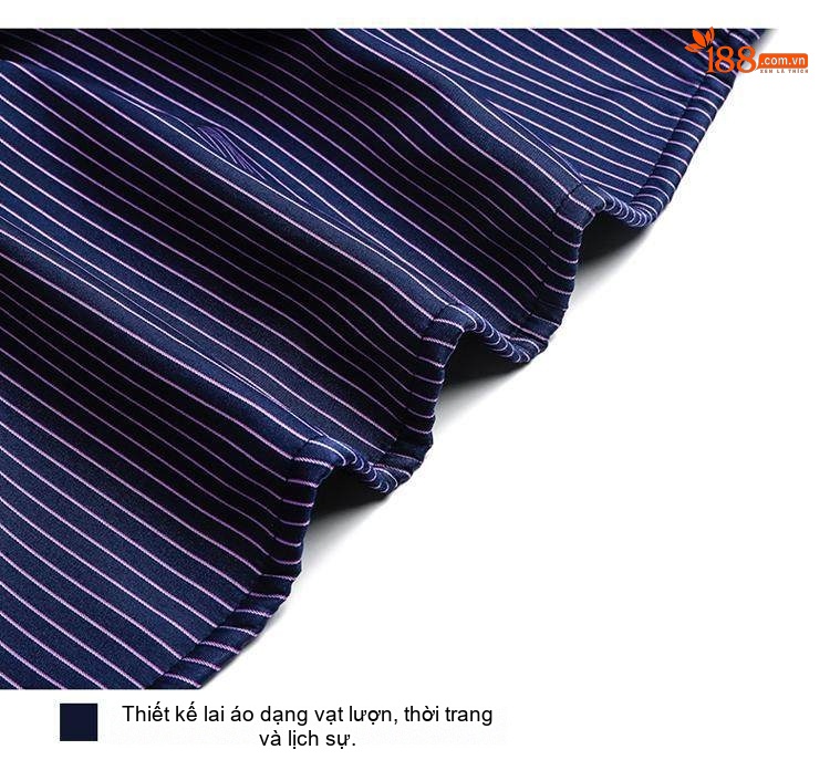 Áo Sơ Mi Nam Dài Tay Lót Lông Dày Dặn Chống Nhăn Phong Cách Công Sở Màu Xanh, Trắng, Tím, Xanh Sọc... chi tiết 8