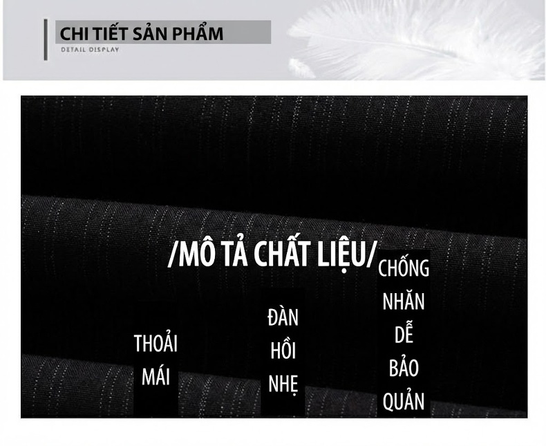Áo Sơ Mi Nam Ngắn Tay Cổ Trụ Kẻ Sọc Thoáng Mát Phong Cách Công Sở Màu Xám chi tiết 7