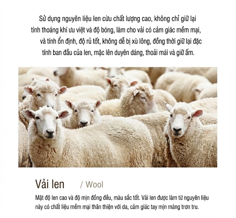 Áo Sơ Mi Nam Tay Dài Chất Liệu Lông Cừu Thon Gọn Thoải Mái Màu Nâu, Xanh Đen chi tiết 1