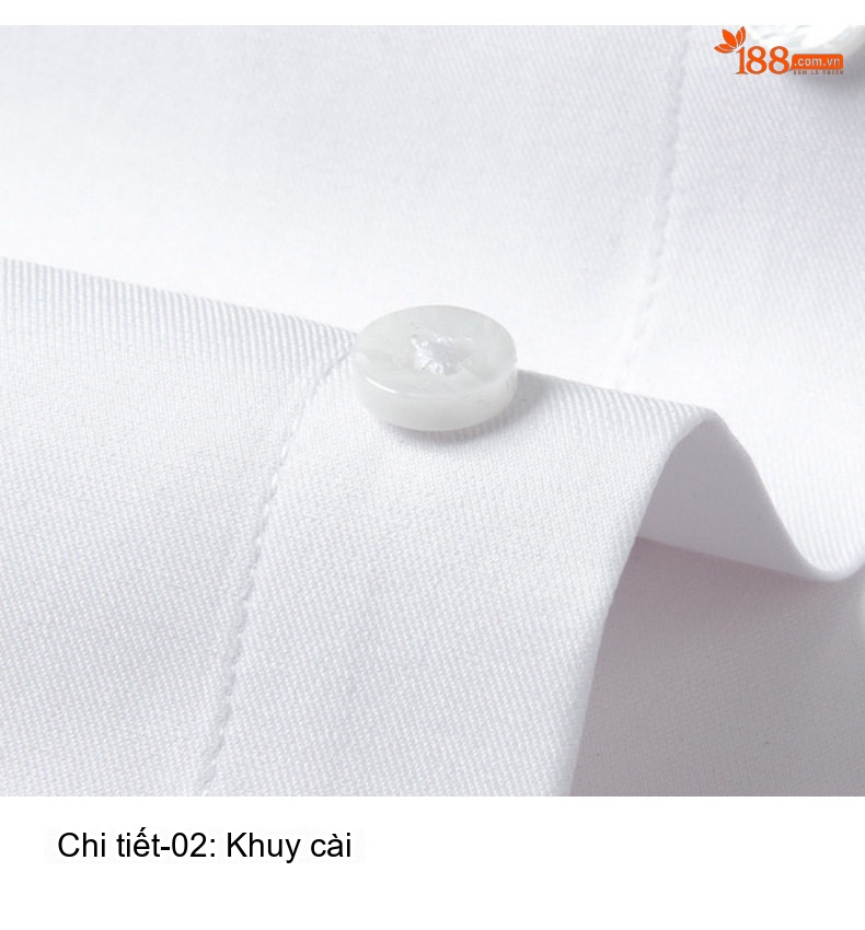 Áo Sơ Mi Nam Tay Dài Chống Thấm Nước, Chống Dầu, Chống Bẩn Màu Xanh Lam chi tiết 11