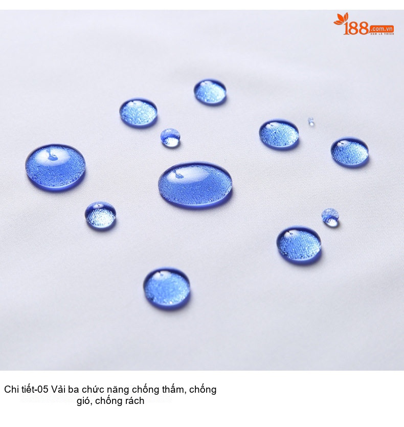 Áo Sơ Mi Nam Tay Dài Chống Thấm Nước, Chống Dầu, Chống Bẩn Màu Xanh Lam chi tiết 14