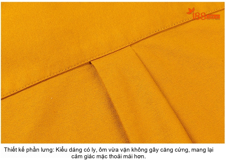 Áo Sơ Mi Nam Tay Dài Cổ Trụ Hàn Quốc Cotton Oxford Màu Trắng, Xanh Dương, Vàng, Xám... chi tiết 14