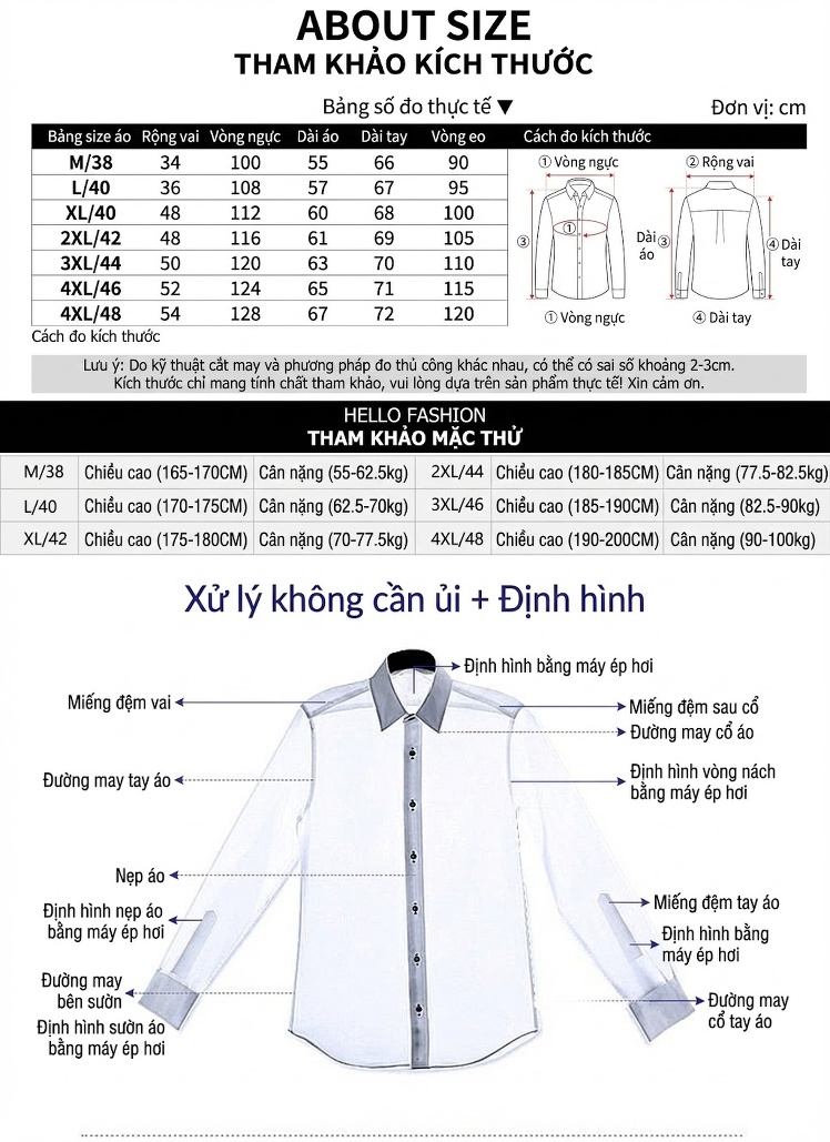 Áo Sơ Mi Nam Tay Dài Cotton Dáng Ôm In Chữ D Thời Trang Thoáng Khí Màu Trắng, Đen chi tiết 4