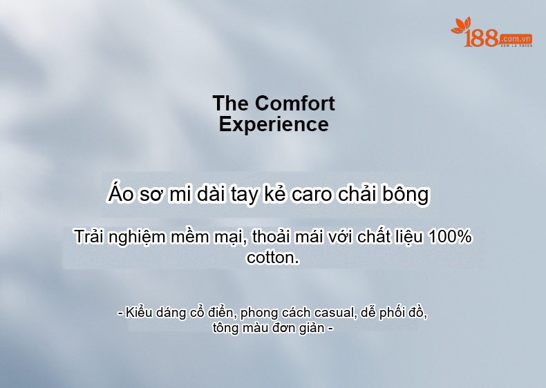 Áo Sơ Mi Nam Tay Dài Cotton Kẻ Caro Thời Trang chi tiết 1