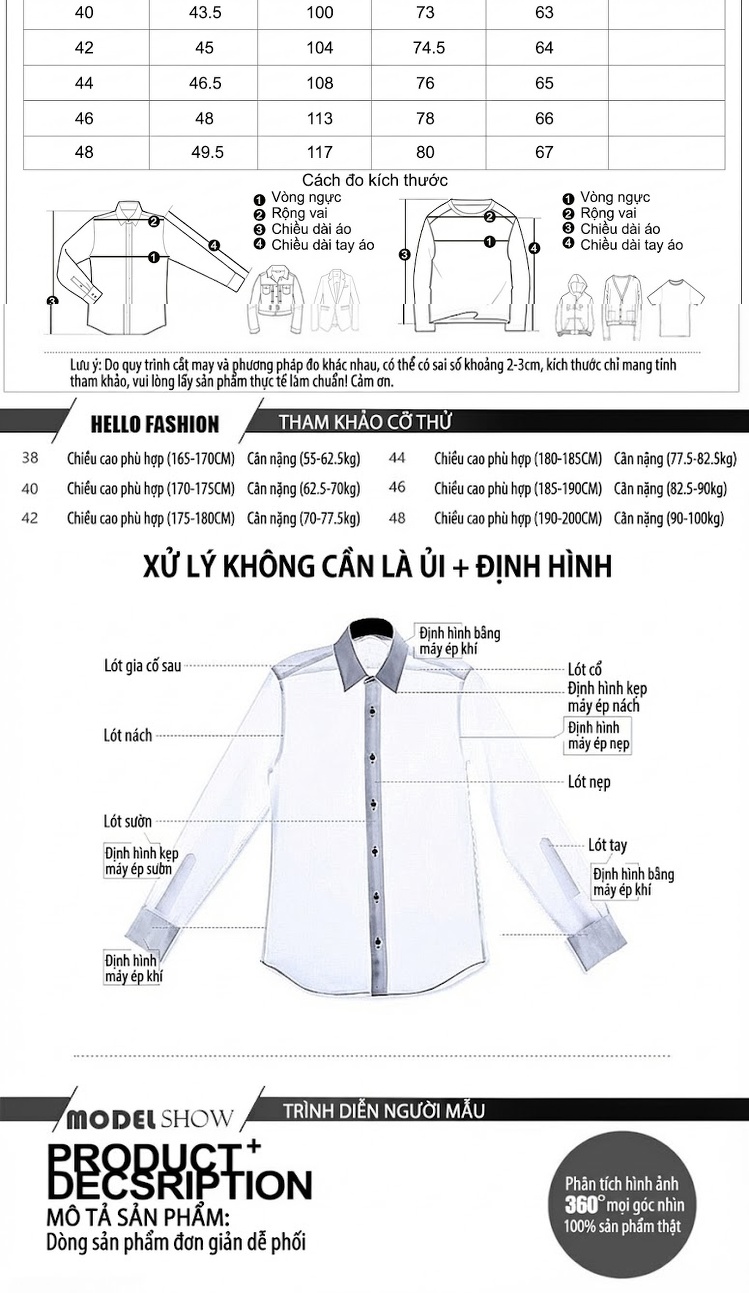 Áo Sơ Mi Nam Tay Dài Cotton Thêu Họa Tiết Thanh Vân Phong Cách Trung Hoa Màu Đen, Trắng chi tiết 3