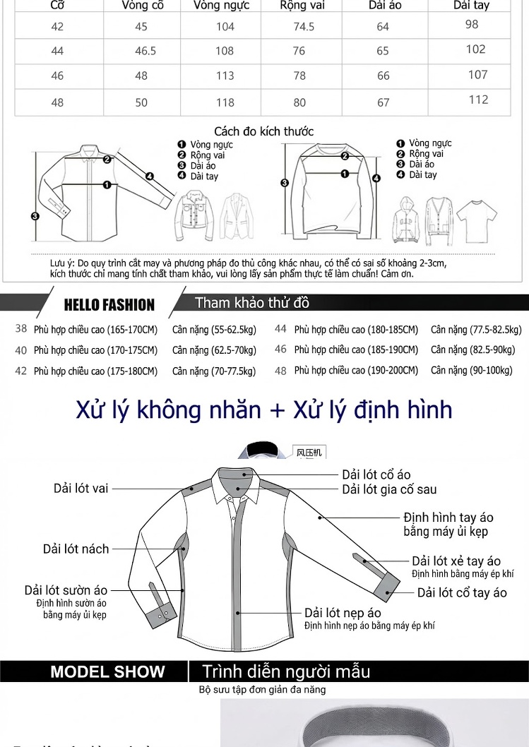 Áo Sơ Mi Nam Tay Dài Cotton Thời Trang In Hoa Lá và Bướm Màu Đen, Trắng, Xanh Dương chi tiết 2