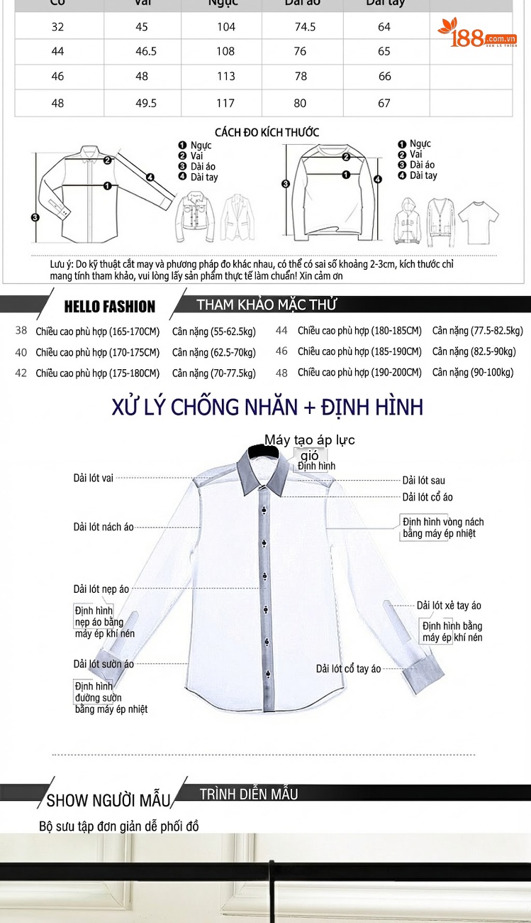 Áo Sơ Mi Nam Tay Dài In Hình Đính Đá Thời Trang Màu Trắng, Đen, Xanh Dương, Xanh Navy chi tiết 3