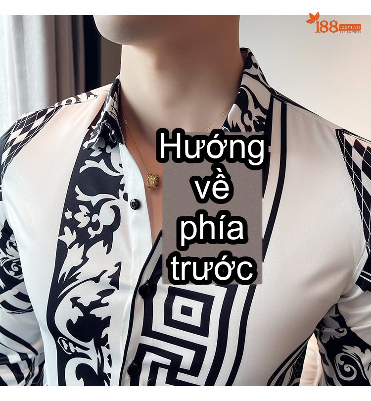 Áo Sơ Mi Nam Tay Dài In Họa Tiết Phong Cách Âu Mỹ Màu Đen, Trắng chi tiết 22