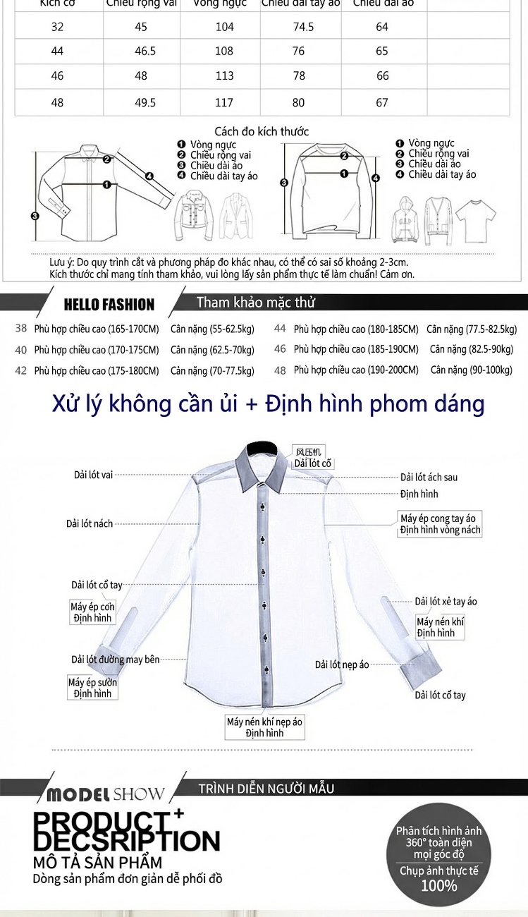 Áo Sơ Mi Nam Tay Dài Phối Màu Thời Trang chi tiết 3
