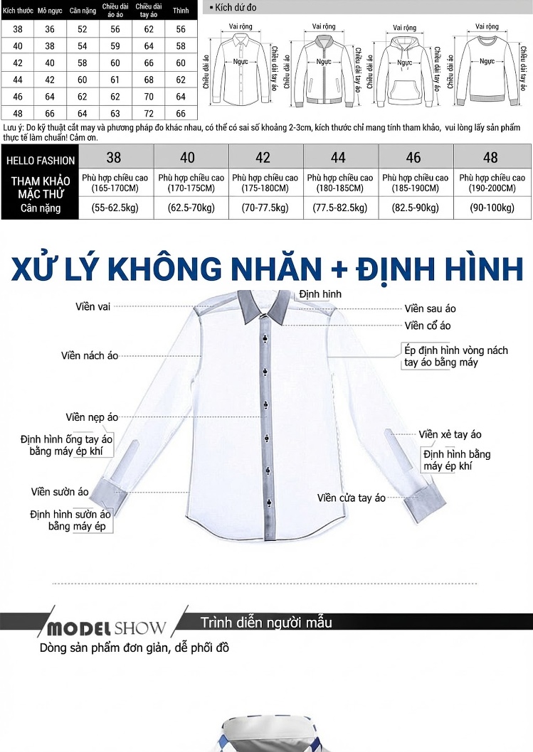 Áo Sơ Mi Nam Tay Ngắn Cotton Cổ Caro Phối Màu Đen, Trắng chi tiết 2