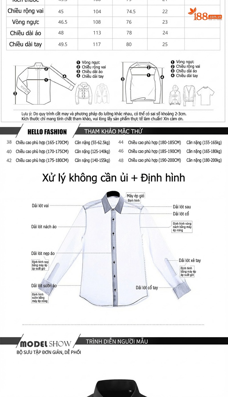 Áo Sơ Mi Nam Tay Ngắn Đính Họa Tiết Thủ Công Phong Cách Trẻ Trung Màu Đen, Trắng, Xanh Navy chi tiết 3