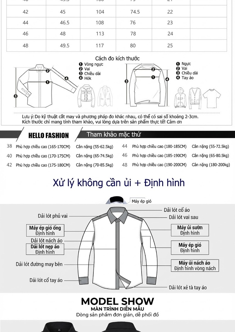 Áo Sơ Mi Nam Tay Ngắn Form Ôm Tam Giác Phối Màu Thời Trang Màu Trắng, Đen, Đỏ chi tiết 3