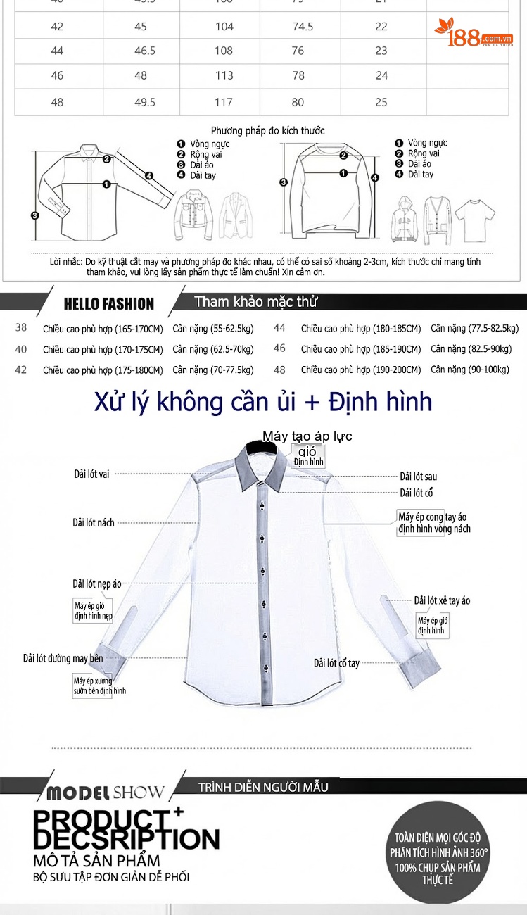Áo Sơ Mi Nam Tay Ngắn Họa Tiết Hoa Form Ôm Vừa Màu Đen, Xanh Dương chi tiết 3