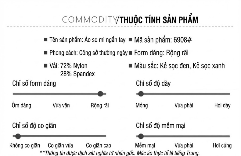 Áo Sơ Mi Nam Tay Ngắn Sọc Đứng Cổ Điển Thoáng Mát Màu Đen chi tiết 9