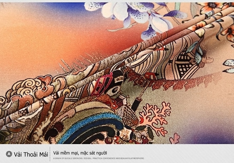 Áo Sơ Mi Ngắn Tay Nam Hoa Văn Co Giãn Lụa Băng In Họa Tiết Trung Niên Dáng Rộng Màu Be, Đỏ, Nâu, Đen... chi tiết 17