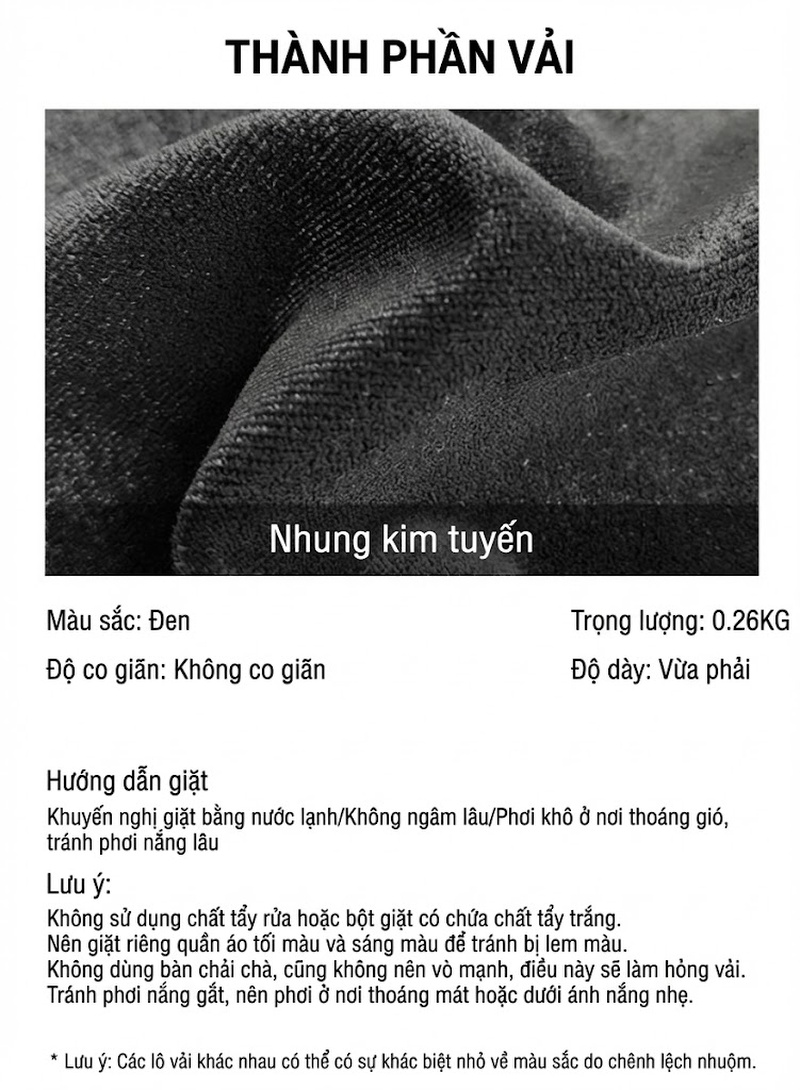 Áo Sơ Mi Nữ Nhung Kim Tuyến Cổ Nơ Phong Cách Pháp Cổ Điển Màu Đen chi tiết 2