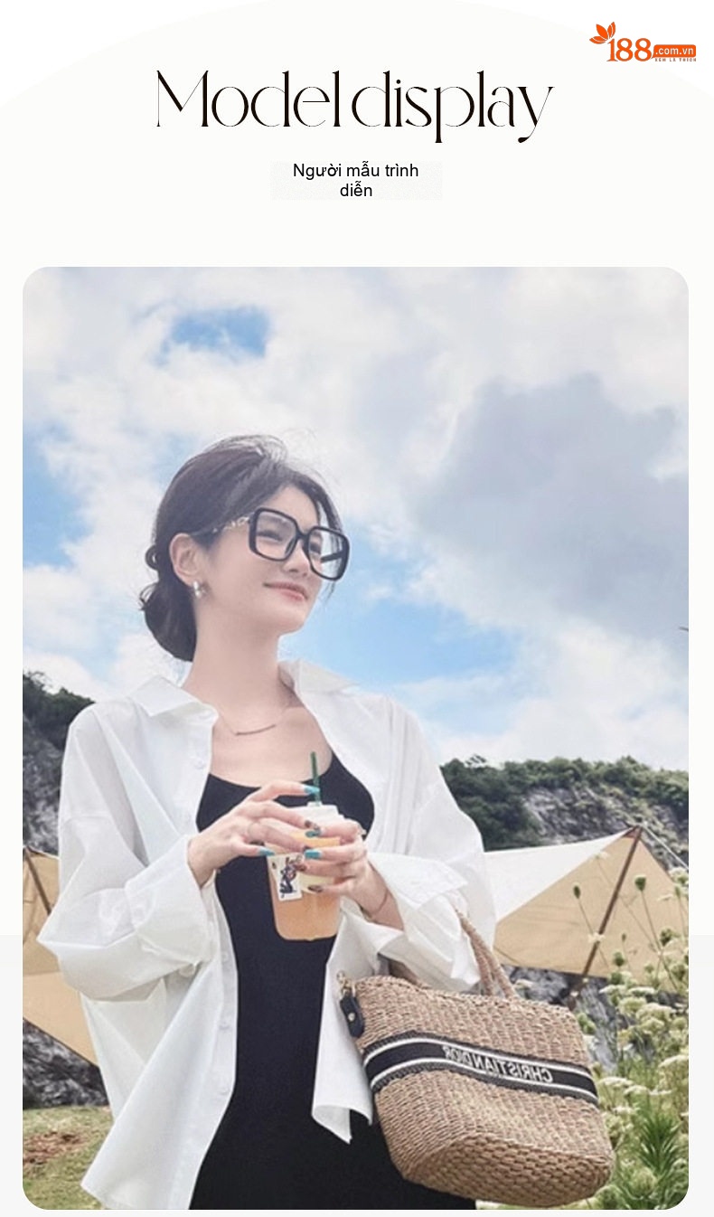 Áo Sơ Mi Polo Tay Dài Phong Cách Tiểu Thư Thanh Lịch Màu Trắng chi tiết 6
