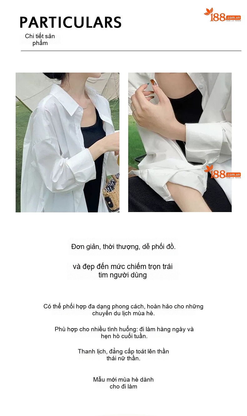 Áo Sơ Mi Polo Tay Dài Phong Cách Tiểu Thư Thanh Lịch Màu Trắng chi tiết 5