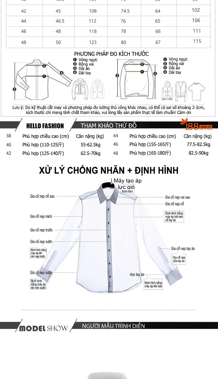 Áo Sơ Mi Tay Dài Nam Trang Trí Hạt Cườm Thủ Công Phong Cách Lịch Lãm Màu Đen, Trắng chi tiết 3