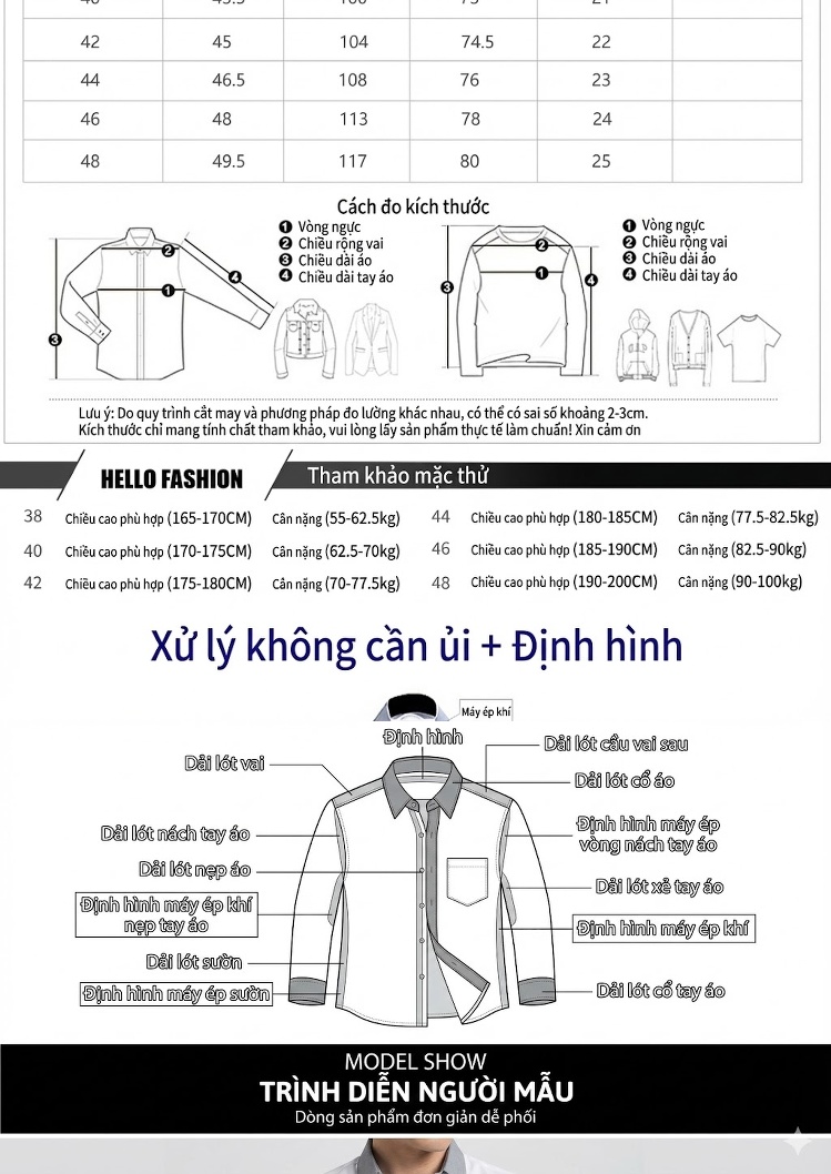 Áo Sơ Mi Tay Ngắn Nam Cotton Trang Trí Hợp Kim Phong Cách Thời Trang Màu Trắng, Đen, Xanh Dương, Xanh Navy... chi tiết 3