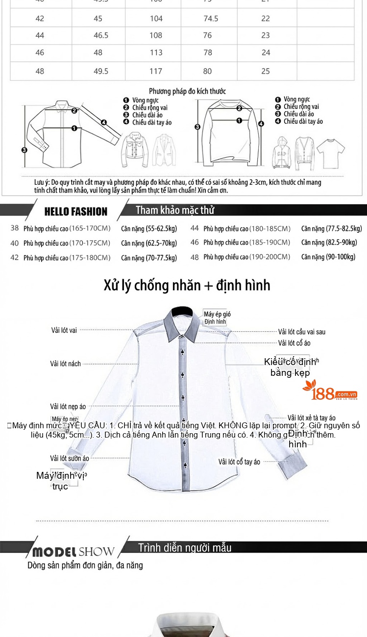 Áo Sơ Mi Tay Ngắn Nam Phối Vai Họa Tiết Phong Cách Công Sở Màu Trắng, Đen chi tiết 2