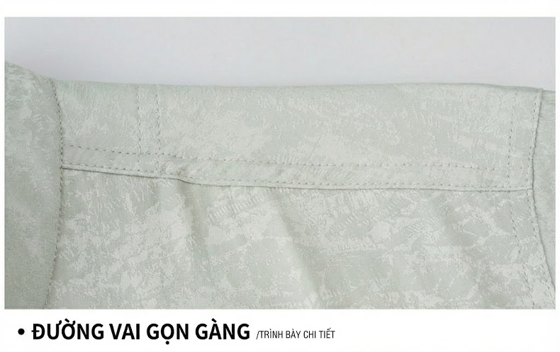 Áo Sơ Mi Tay Ngắn Nam Trung Niên Phong Cách Trung Hoa Bề Mặt Vải Mềm Mại Màu Xanh, Xám, Đỏ chi tiết 12