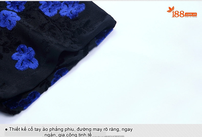 Áo Sơ Mi Tay Ngắn Nam Vải Nhung Gân Hoa Văn Hoa, Thân Hình Vừa Vặn Màu Đen, Xanh Dương, Đỏ chi tiết 15