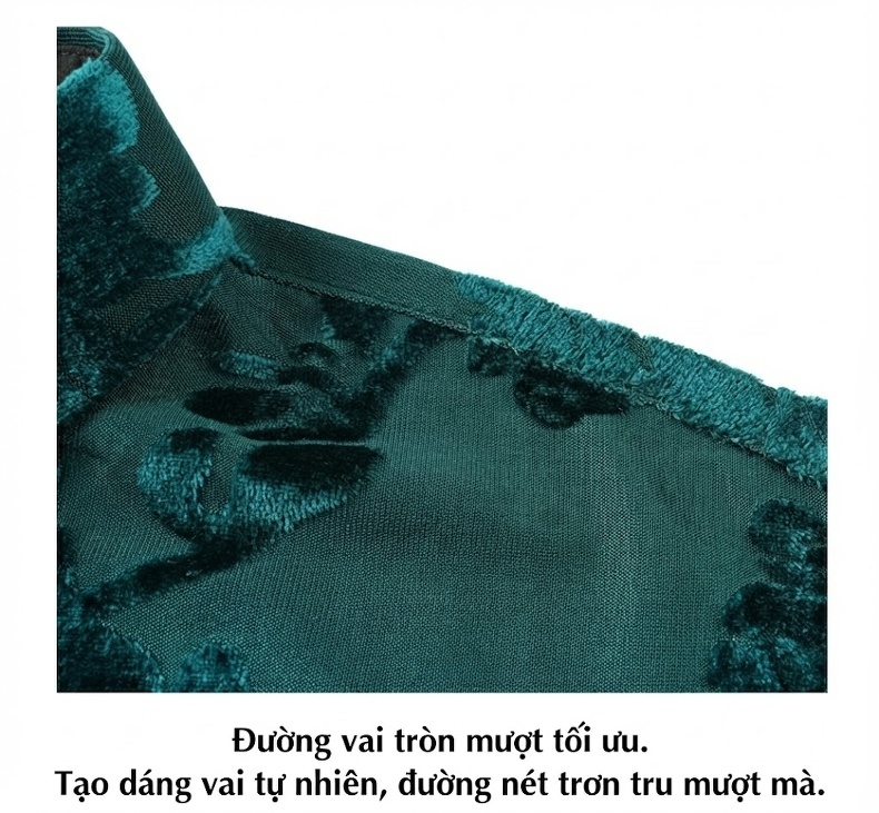 Áo Sơ Mi Tay Ngắn Vải Gấm Hoa Văn Trung Niên Phong Cách Lịch Sự Màu Xanh, Đỏ chi tiết 4