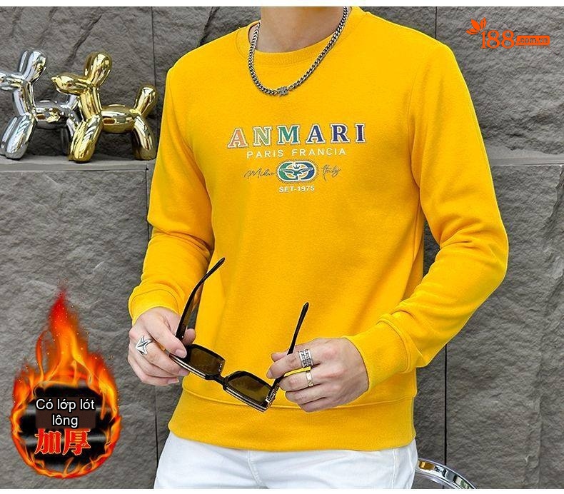 Áo Thun Dài Tay Nam In Hình Phong Cách Âu Mỹ Màu Đen, Trắng, Xanh Lá, Cam... chi tiết 13