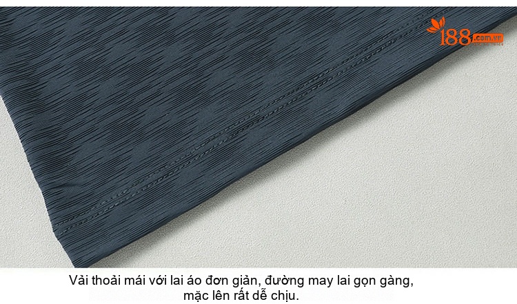 Áo Thun Nam Cổ Tròn Tay Ngắn Ice Silk Plus Size Thoáng Mát Màu Trắng, Xám, Xanh Đen, Đen... chi tiết 26