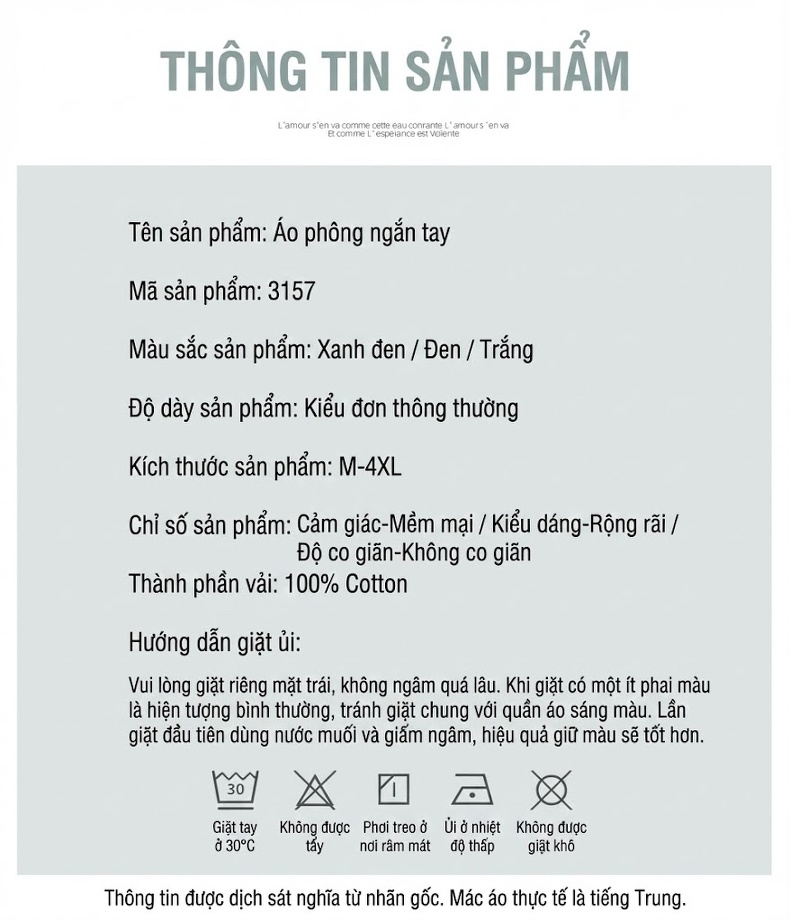 Áo Thun Nam Cotton Tay Ngắn Cổ Tròn In Hình Phong Cách Retro Màu Đen, Trắng, Xanh Navy chi tiết 11