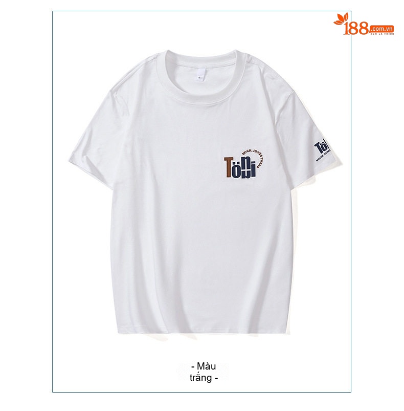 Áo Thun Nam Cotton Tay Ngắn Cổ Tròn In Hình Phong Cách Retro Màu Đen, Trắng, Xanh Navy chi tiết 10