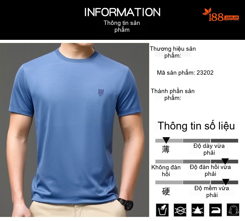 Áo Thun Nam Lụa Tằm In Họa Tiết Form Rộng Tay Ngắn Cổ Tròn Màu Tím, Xanh Dương, Xám, Đen... chi tiết 3