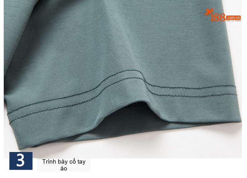 Áo Thun Nam Tay Ngắn Cổ Tròn Cotton Lụa Màu Xanh Rêu, Nâu, Trắng, Đen... chi tiết 28