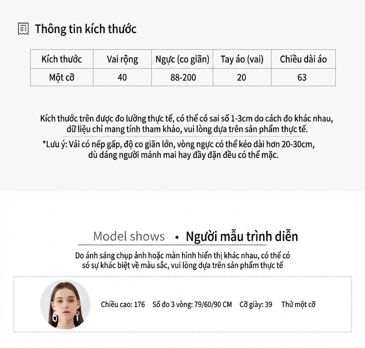 Áo Thun Ngắn Tay Nữ Dáng Rộng Cổ Tròn Nhún Bèo Màu Vàng, Tím, Trắng, Xanh... chi tiết 7