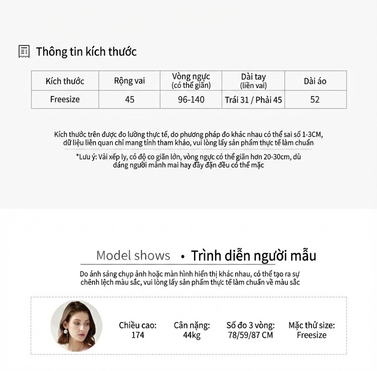 Áo Thun Nữ Cổ Tròn Tay Lỡ Thiết Kế Bất Đối Xứng Phong Cách Trẻ Trung Màu Vàng, Kem, Đen, Trắng... chi tiết 7