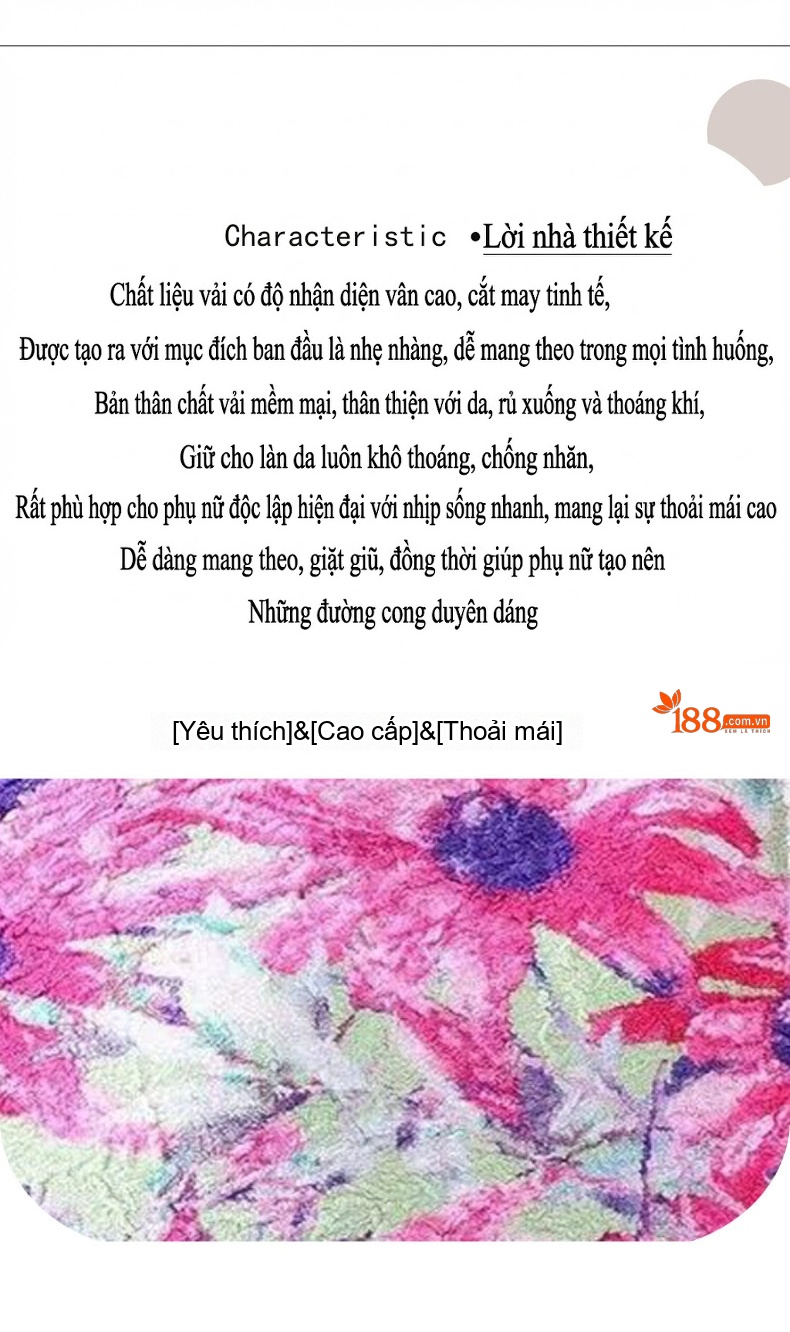 Áo Thun Nữ Tay Lỡ Dáng Rộng Họa Tiết Hoa Thiết Kế Nhún Bèo Thoáng Mát Màu Vàng, Hồng chi tiết 2