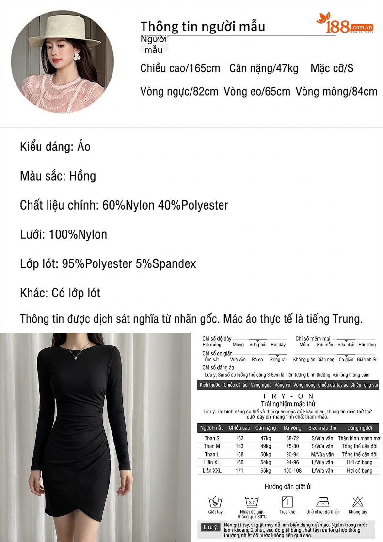 Áo Thun Nữ Tay Ngắn Ren Màu Hồng Thiết Kế Ôm Dáng chi tiết 2